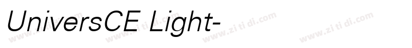 UniversCE Light字体转换